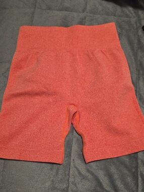 High-Waist Coral Women’s Bike Shorts with Sculpting Fit